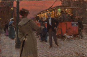 Tranvía romano, 1905 de Benes Knupfer