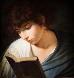 Joven leyendo a Homero de Benigne Gagnereaux