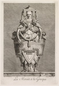 Mascarada a la griega: La novia a la griega, Placa 6, 1771 de Benigno Bossi
