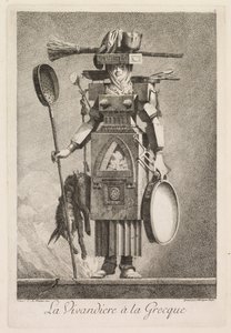 Mascarada griega: La Vivandière à la Grecque (Lámina 2) de Benigno Bossi