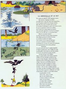 La rana y la rata, ilustración de 