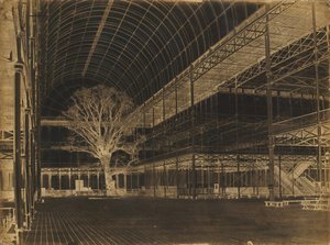 Palacio de Cristal, Hyde Park, Transepto, 1852 de Benjamin Brecknell Turner