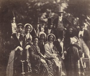 Grupo de boda,c. 1852 o 1853 (foto) de Benjamin Brecknell Turner