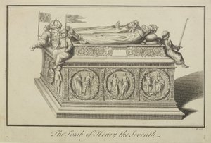 Vista de la tumba de Enrique VII y la Reina Isabel en la capilla del rey en la Abadía de Westminster