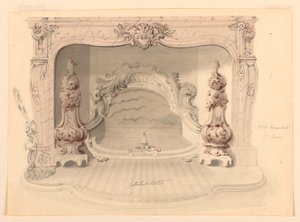 Dibujo, Rejilla de hierro fundido, ca. 1840