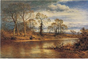 Un río inglés en otoño
