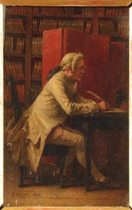 Retrato del naturalista Georges-Louis Leclerc, Conde de Buffon de Benjamin Eugene Fichel