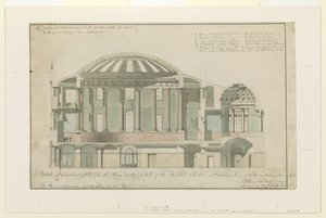 Sección del ala sur del Capitolio de EE.UU. de Benjamin Henry Latrobe