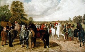 La feria de caballos, Southborough Common, después de una pintura de John Frederick Herring Snr. de Benjamin Herring