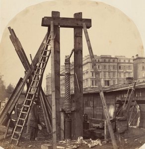 Construcción de la Exposición Internacional de 1862 en South Kensington,1862 (foto)