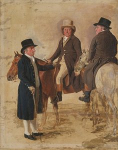 Tres Dignatarios del Turf en Newmarket, c.1804: John Hilton, Juez de Benjamin Marshall