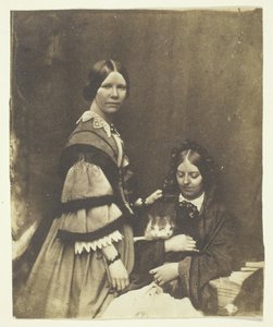 Sra. Craik sosteniendo un gato de Benjamin Mulock