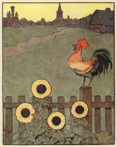 Ilustración para Chantecler de Benjamin Rabier (litografía en color) de Benjamin Rabier
