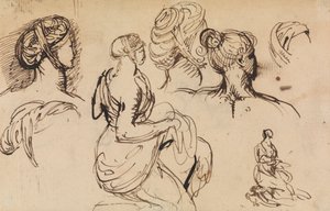 Figura Estudio de las mujeres y sus peinados