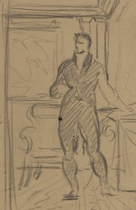 Figura Estudio de un hombre con traje formal