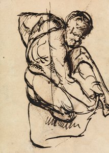 Figura Estudio de un varón desnudo de Benjamin Robert Haydon
