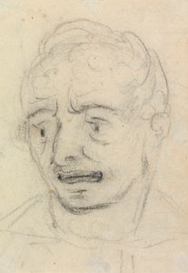 Retrato de la expresión facial de un hombre de Benjamin Robert Haydon