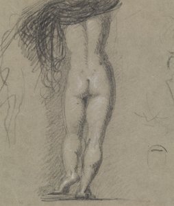 Vista trasera de una figura desnuda de Benjamin Robert Haydon