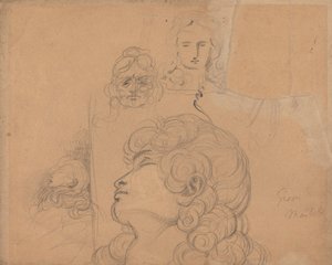 Bocetos para una escena de Macbeth de Benjamin Robert Haydon