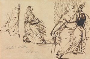 Estudios de una mujer sentada de Benjamin Robert Haydon