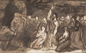 Estudio de Cristo resucitando a Lázaro de Benjamin Robert Haydon