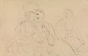 Estudio de las mujeres que hablan de Benjamin Robert Haydon