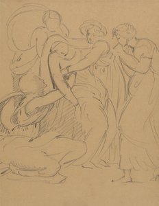 Estudio de una escena dramática de Benjamin Robert Haydon