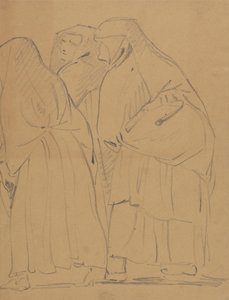 Estudio de un grupo de figuras vestidas y de pie de Benjamin Robert Haydon