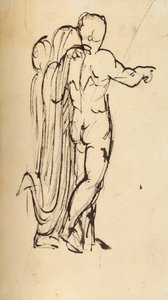 Estudio de un grupo de figuras de pie de Benjamin Robert Haydon