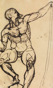 Estudio de un desnudo masculino de Benjamin Robert Haydon