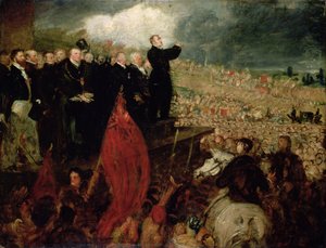 La reunión de los sindicatos en Newhall Hill, Birmingham, 16 de mayo de 1832 de Benjamin Robert Haydon