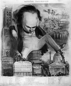 Caricatura de Victor Hugo (1802-85) de 