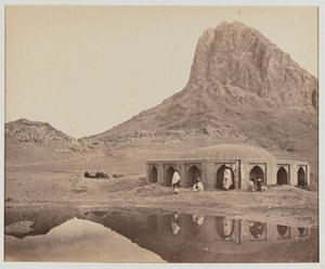Baba Wali Kotal, mostrando la posición de los cañones Ayaubs [sic] de Benjamin Simpson
