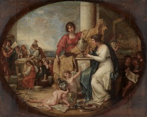 Fábrica británica - Un boceto de Benjamin West