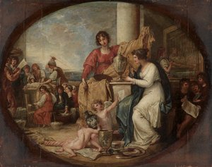 Fábrica Británica, Un Boceto, 1791 de Benjamin West