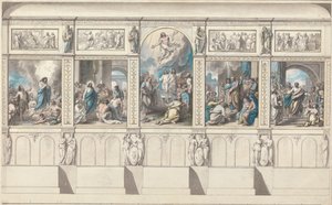 Diseño para una pared de la Capilla de la Religión Revelada de Benjamin West