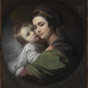 Elizabeth Shewell West y su hijo, Raphael de Benjamin West