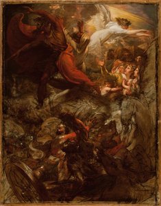 El Faraón y su ejército perdidos en el Mar Rojo, 1792 y después de 1800 de Benjamin West