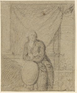 Retrato de un hombre frente a una ventana de Benjamin West