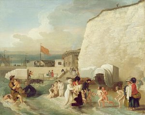 El lugar de baño en Ramsgate, c.1788 de Benjamin West