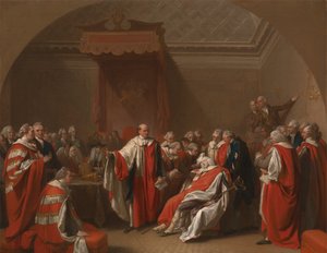 La muerte de Chatham de Benjamin West