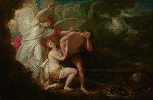 La expulsión de Adán y Eva del Paraíso, 1791, retocado 1803