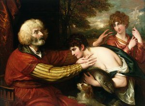 El regreso de Tobías de Benjamin West