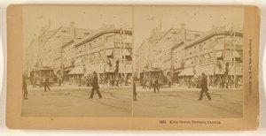 King Street, Toronto, Canadá. de Benjamin West Kilburn