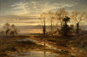 Febrero Llena la Zanja, 1881 de Benjamin Williams Leader