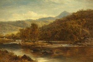 En el río Lledr de Benjamin Williams Leader