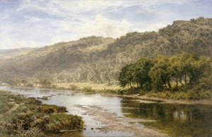 En el Llugwy bajo Capel Curig (óleo sobre lienzo) de Benjamin Williams Leader
