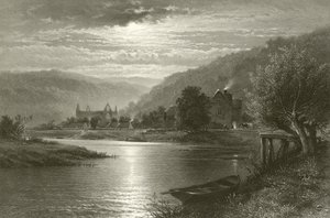 Abadía de Tintern - Luz de luna en el Wye