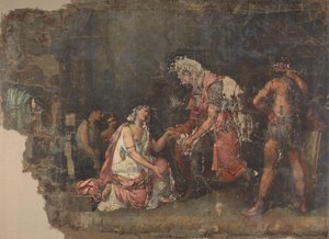 Sofonisba arrodillada ante Masinisa, reina de Numidia de Benjamin Wolff