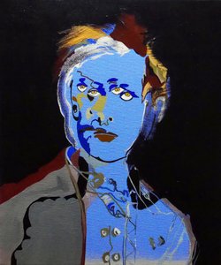50 Grandes Escritores de la Historia : Arthur Rimbaud, 2015 (óleo y acrílico sobre lienzo)